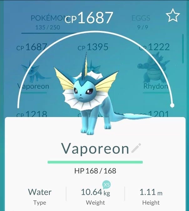 most powerful Pokémon vaporeon