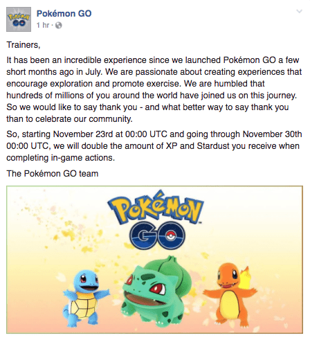SOURCE: Pokémon GO