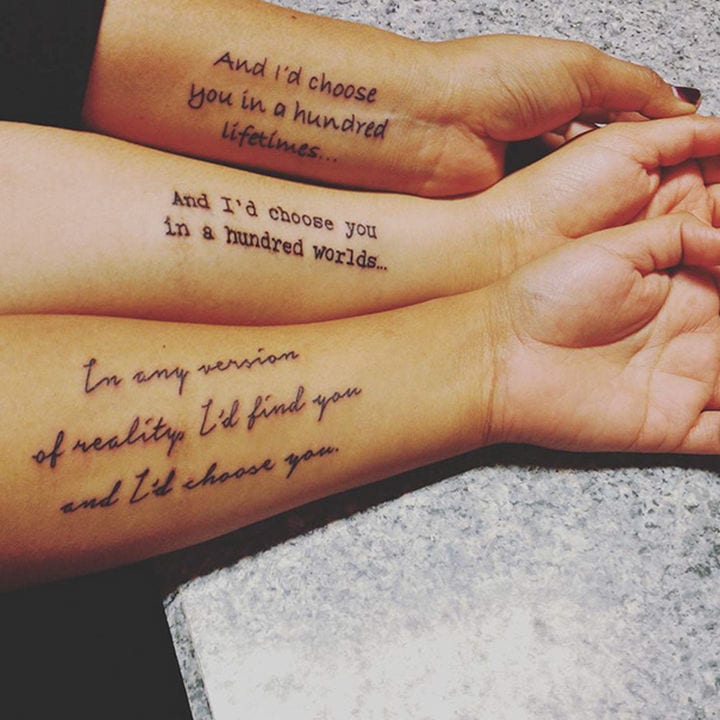 sister tattoos